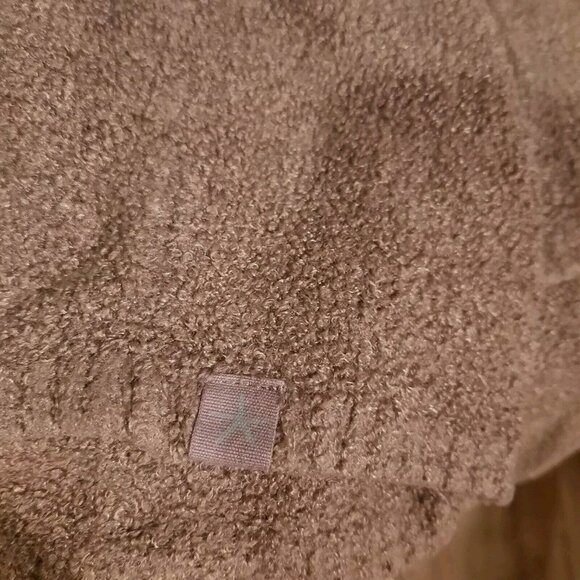 Barefoot Dreams Cardigan 1X Tan Brown Cozychic Lite Island Wrap Drape Sweater - Picture 5 of 10